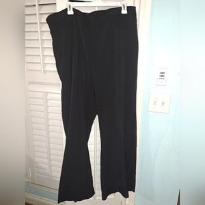 Catherine's refined 2x black slacks
